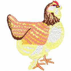 Chickens And Roosters Embroidery Design 7 Chickens And Roosters Embroidery Design 7